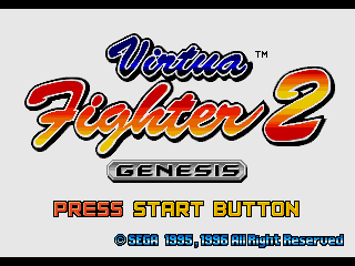 Заставка игры Virtua Fighter 2